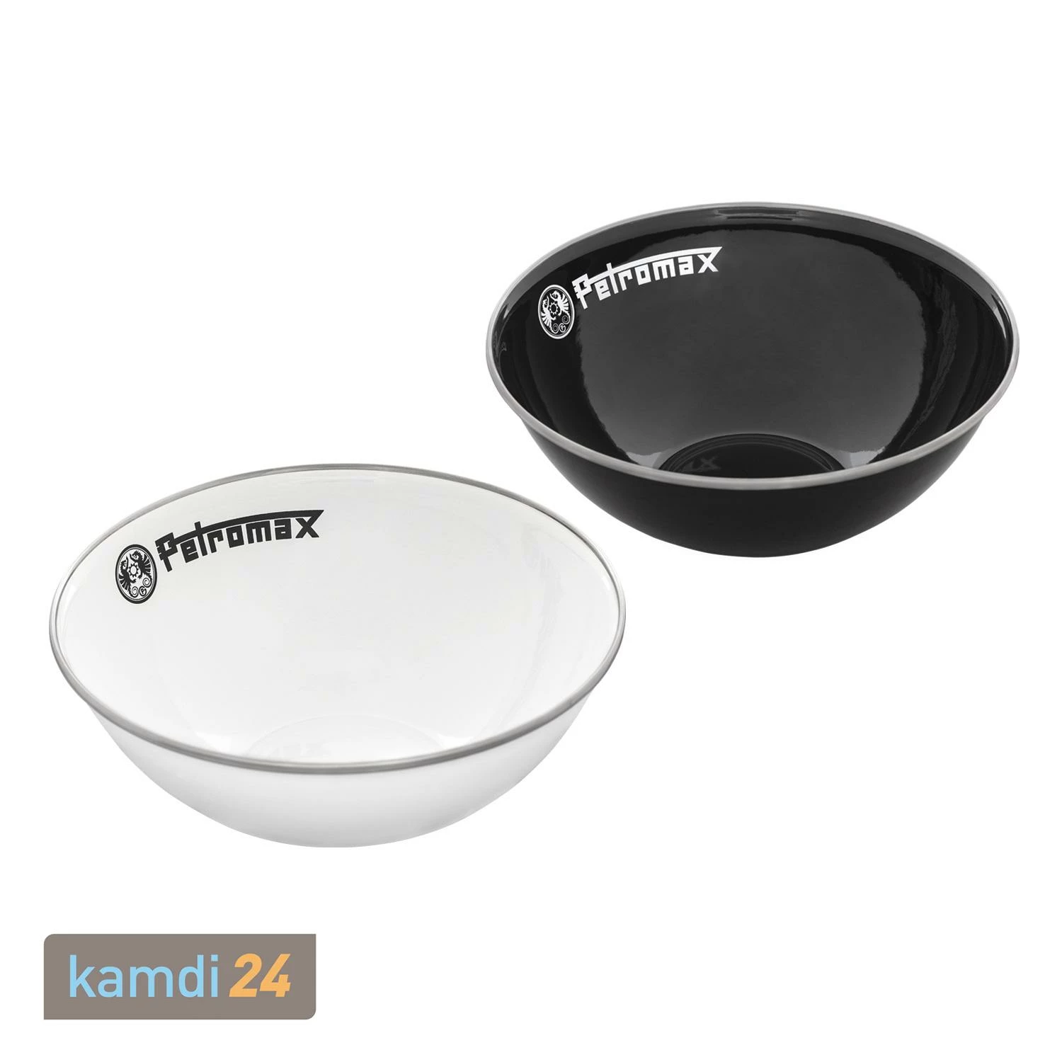 Petromax Emaille-Schalen Weiß 2er-Set 1 Liter 5 Petromax Emaille-Schalen Weiß 2er-Set 1 Liter – Bild 5