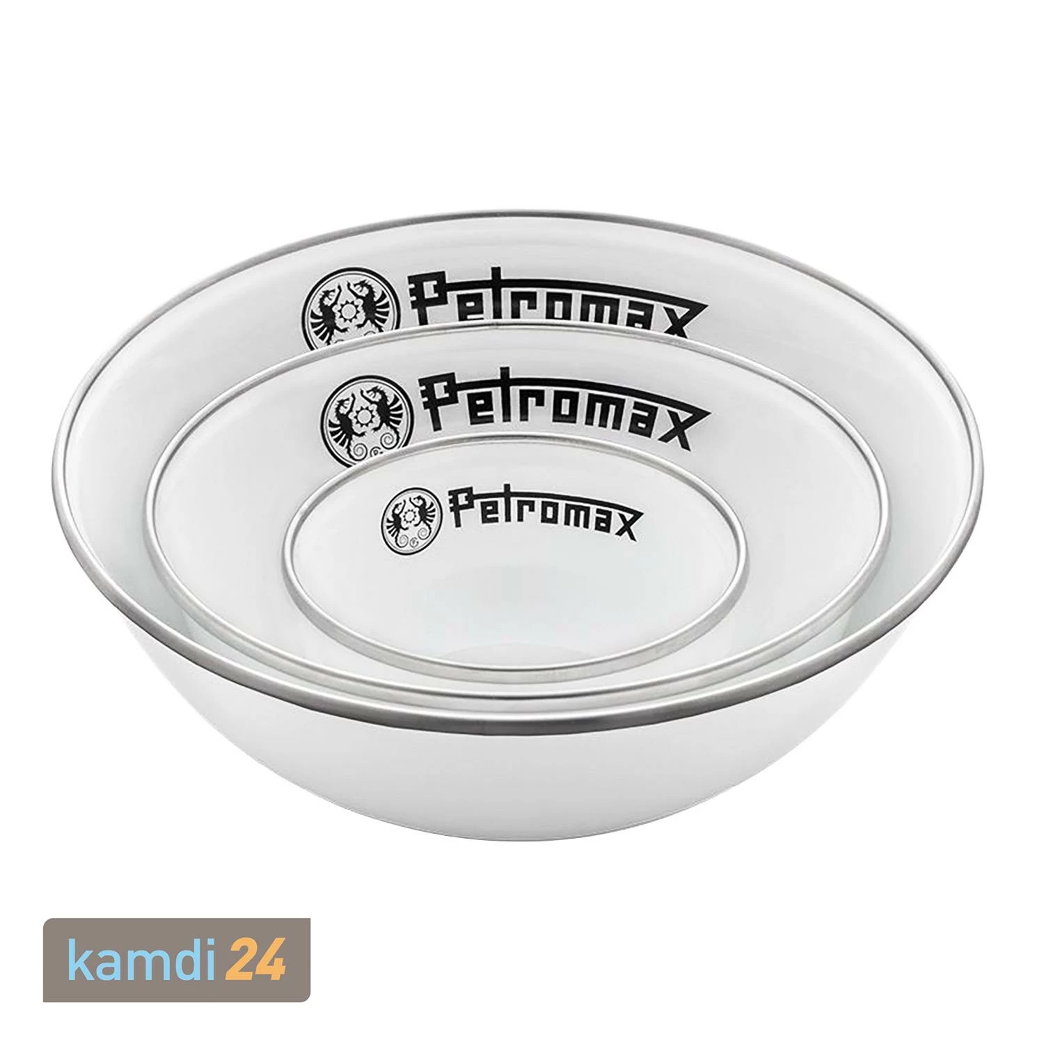 Petromax Emaille-Schalen Weiß 2er-Set 1 Liter 6 Petromax Emaille-Schalen Weiß 2er-Set 1 Liter – Bild 6