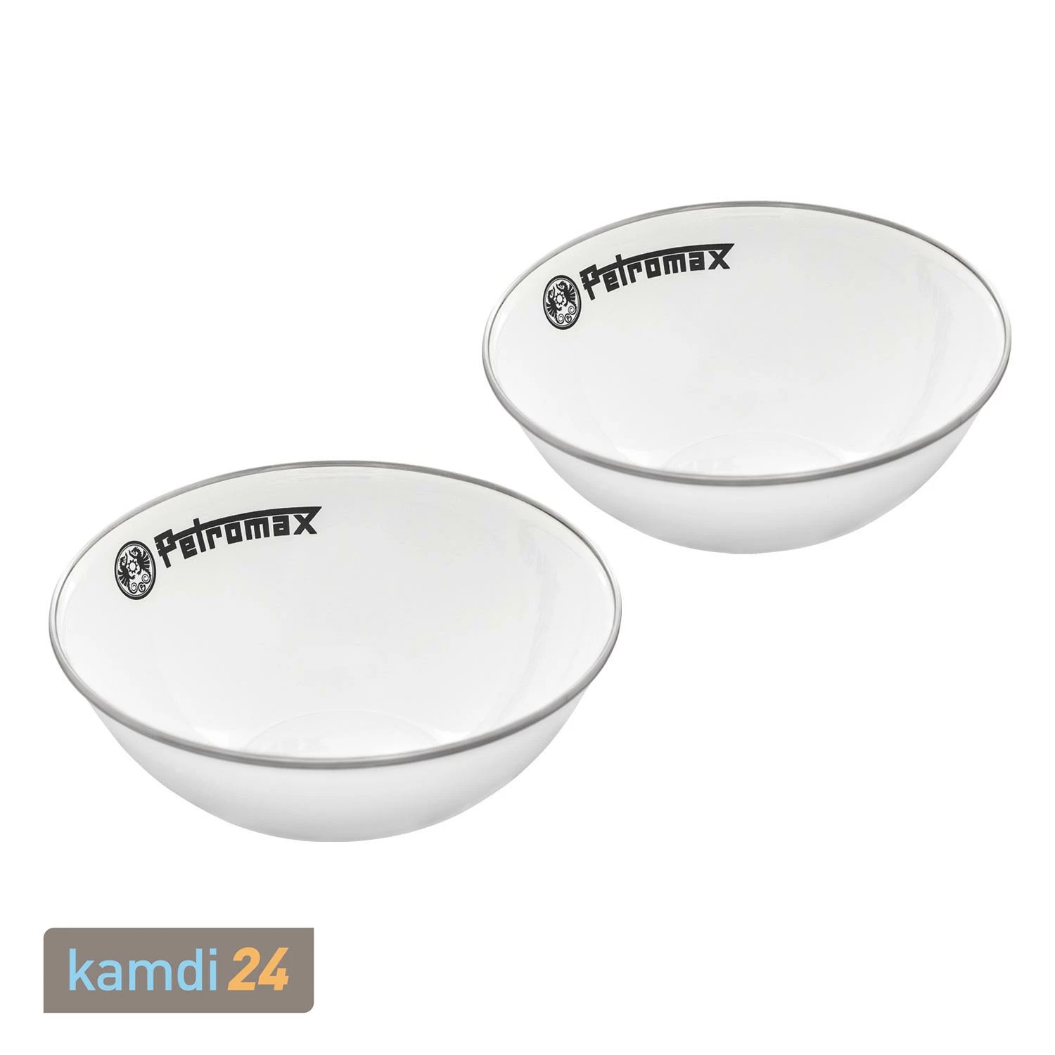 Petromax Emaille-Schalen Weiß 2er-Set 1 Liter 1 Petromax Emaille-Schalen Weiß 2er-Set 1 Liter