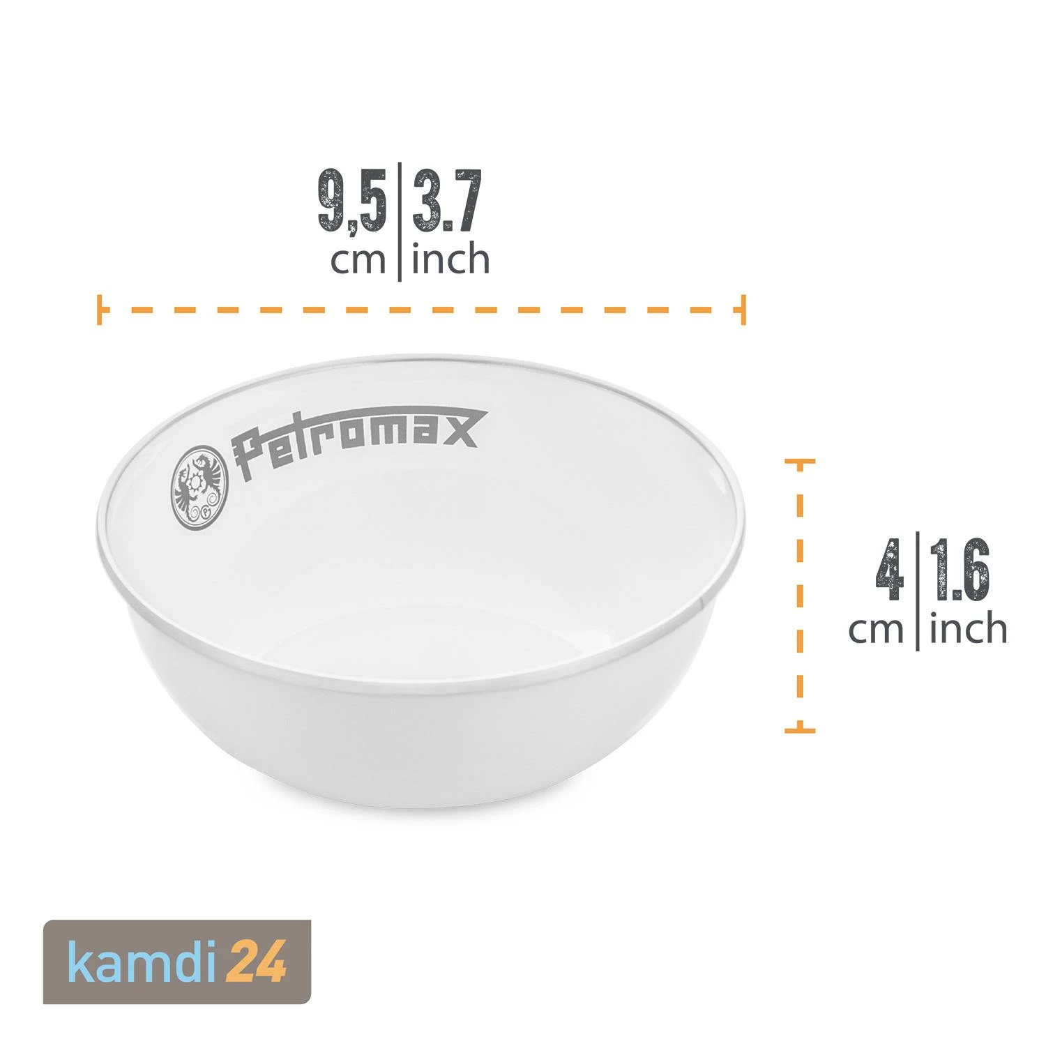 Petromax Emaille-Schalen Weiß 2er-Set 160 Ml 5 Petromax Emaille-Schalen Weiß 2er-Set 160 Ml – Bild 5