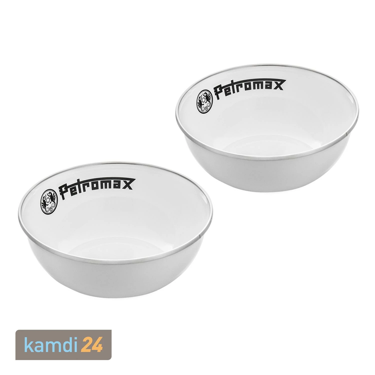 Petromax Emaille-Schalen Weiß 2er-Set 160 Ml 1 Petromax Emaille-Schalen Weiß 2er-Set 160 Ml