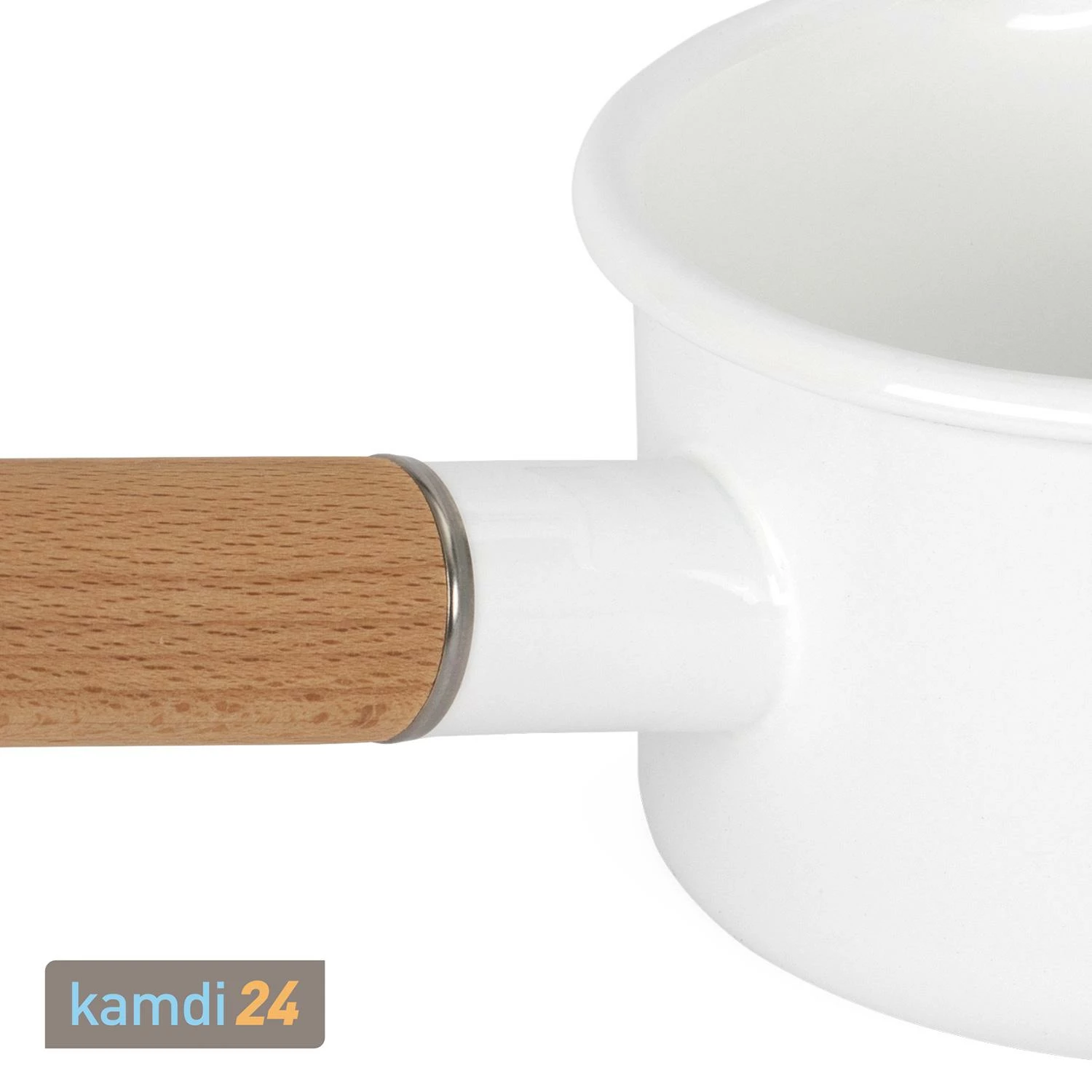 Petromax Emaille-Stieltopf Weiß 500 Ml 2 Petromax Emaille-Stieltopf Weiß 500 Ml – Bild 2