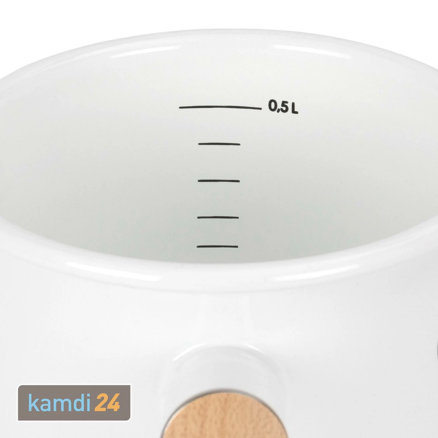 Petromax Emaille-Stieltopf Weiß 500 Ml 4 Petromax Emaille-Stieltopf Weiß 500 Ml – Bild 4