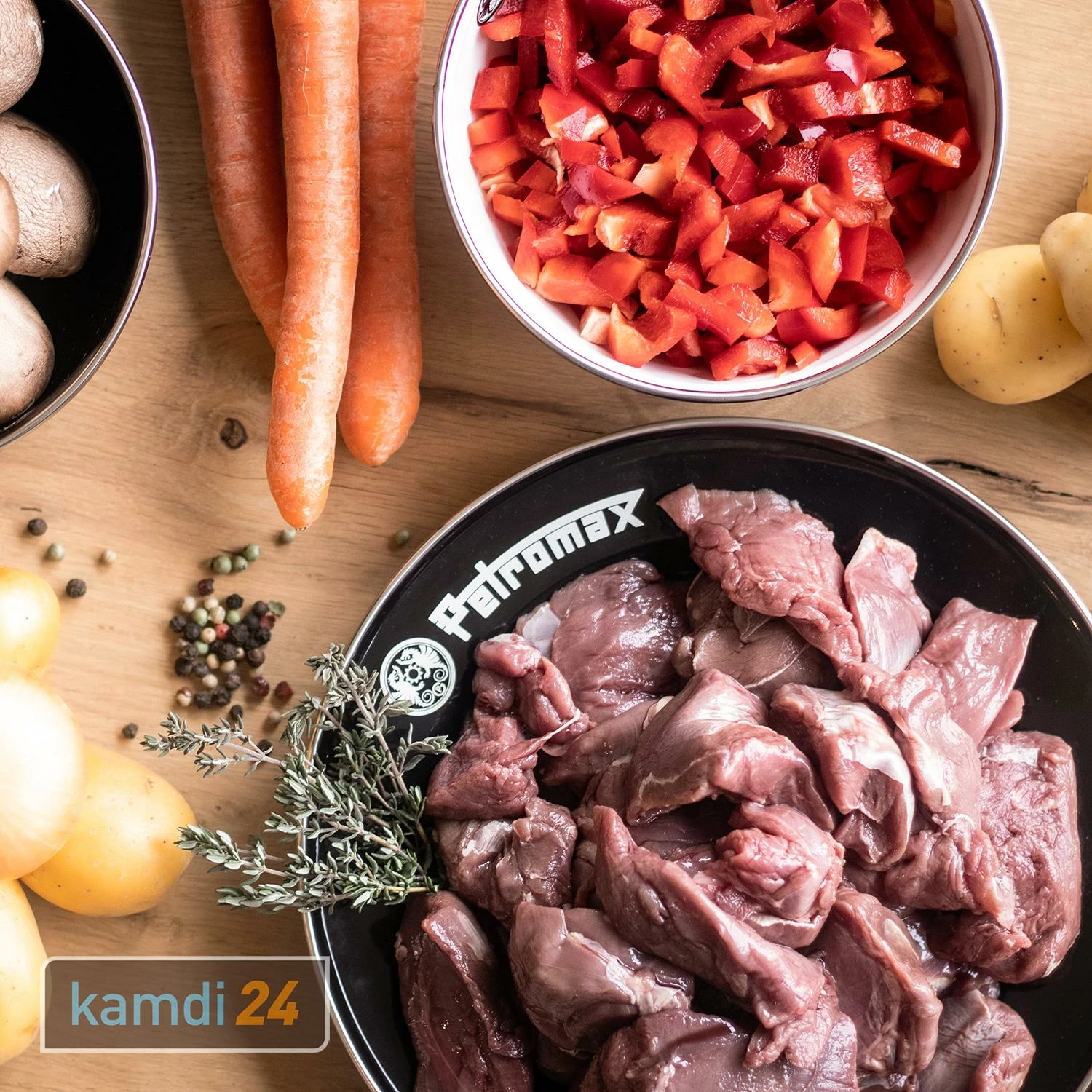 Petromax Emaille-Teller Schwarz 2er-Set Ø 22 Cm 6 Petromax Emaille-Teller Schwarz 2er-Set Ø 22 Cm – Bild 6