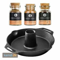 Petromax Geflügelbräter Cf30 Gusseisen Mit Ankerkraut Gewürzen