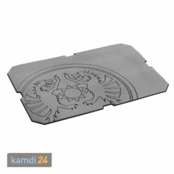 Petromax Haft-Auflage Für Kühlbox Kx50 Grau Mit Drachenemblem