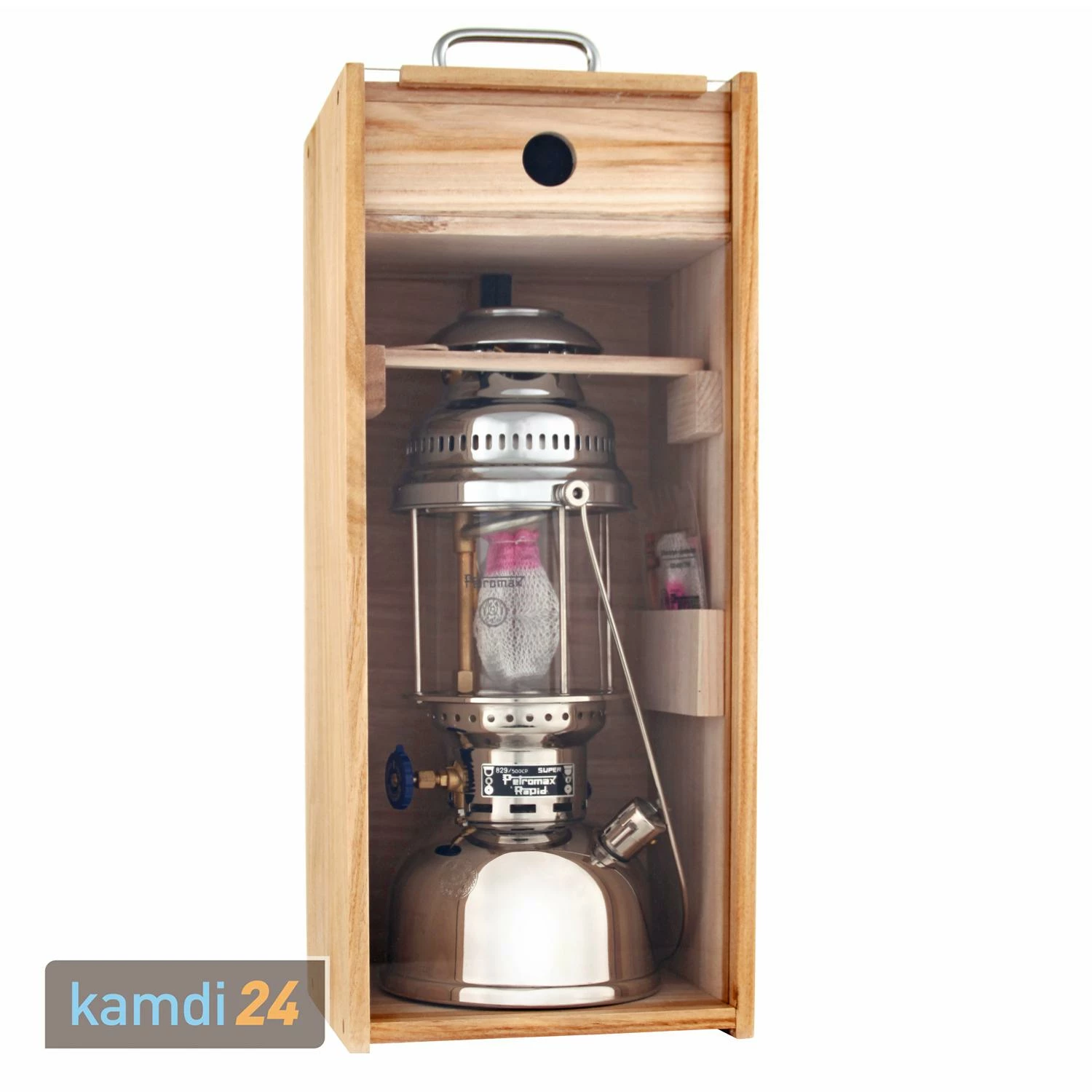 Petromax Holzbox Für Petroleumleuchte HK500 2 Petromax Holzbox Für Petroleumleuchte HK500 – Bild 2