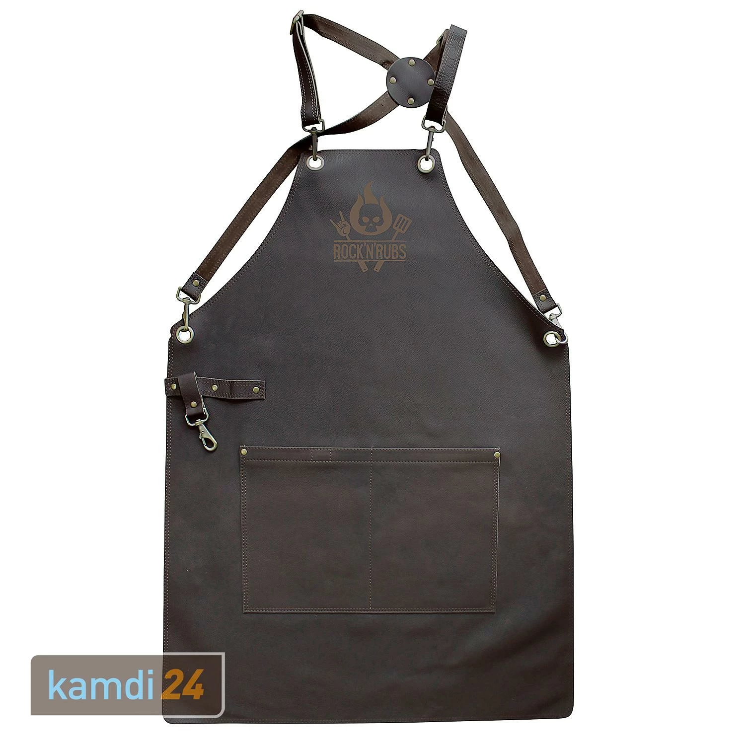 Rock'n'Rubs Grillschürze Leder Braun 1 Rock'n'Rubs Grillschürze Leder Braun