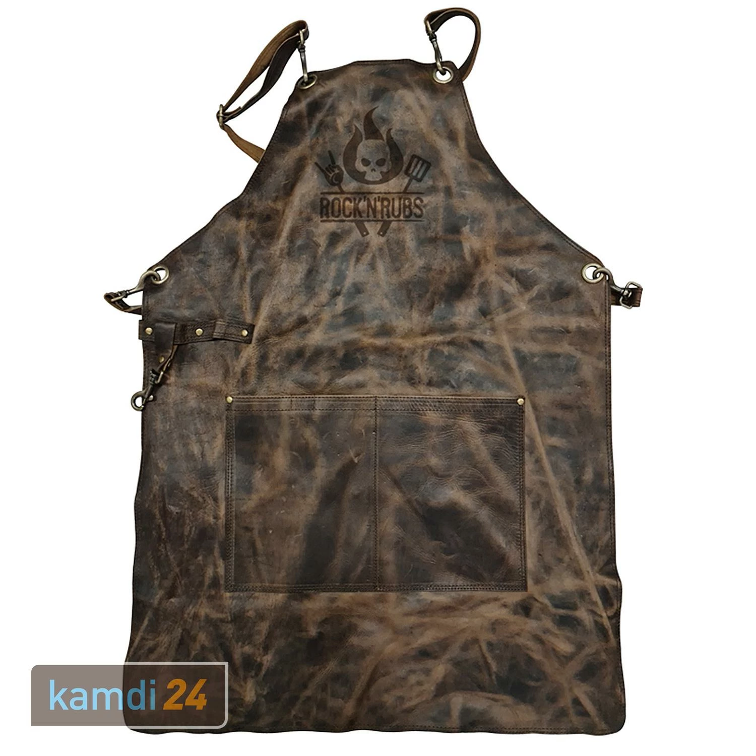 Rock'n'Rubs Grillschürze Leder Cognac Crunch 3 Rock'n'Rubs Grillschürze Leder Cognac Crunch – Bild 3