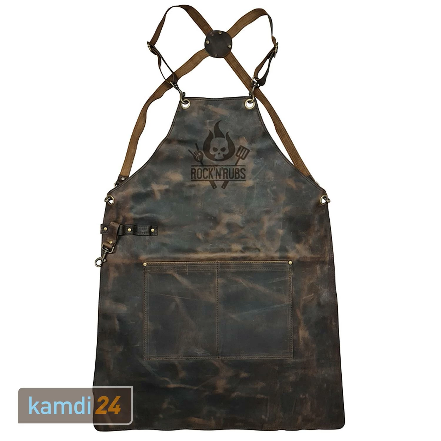 Rock'n'Rubs Grillschürze Leder Cognac Crunch 1 Rock'n'Rubs Grillschürze Leder Cognac Crunch