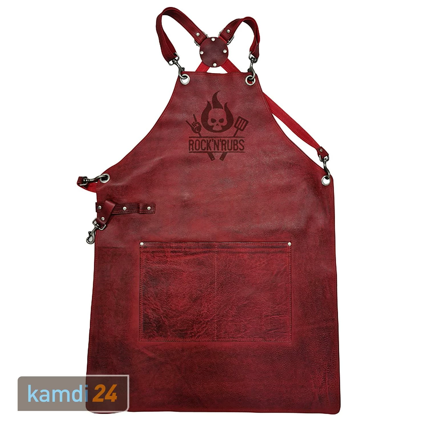 Rock'n'Rubs Grillschürze Leder Rot 1 Rock'n'Rubs Grillschürze Leder Rot