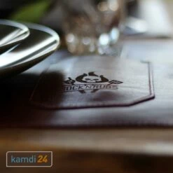 Rock'n'Rubs Tisch-Set Aus Leder Braun 6 Rock'n'Rubs Tisch-Set Aus Leder Braun -WEBER Verkäufe rocknrubs tisch set aus leder braun 23966 m 2