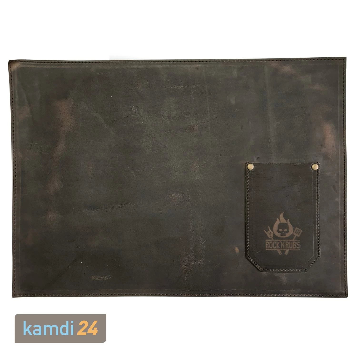 Rock'n'Rubs Tisch-Set Aus Leder Cognac Crunch 1 Rock'n'Rubs Tisch-Set Aus Leder Cognac Crunch