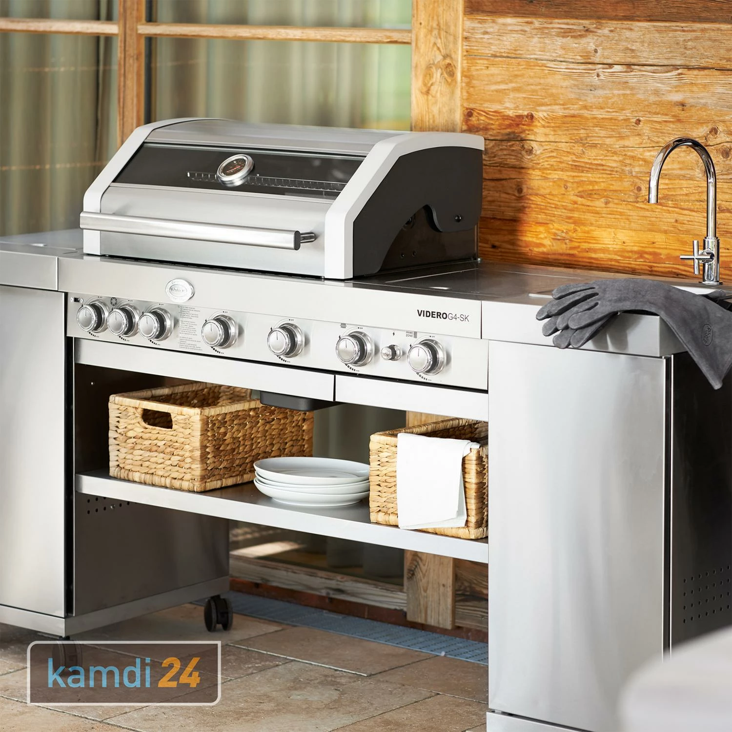 Rösle RÖSLE BBQ-Kitchen Videro G4-SK Vario+ Gasgrill Edelstahl 8 Rösle RÖSLE BBQ-Kitchen Videro G4-SK Vario+ Gasgrill Edelstahl – Bild 8