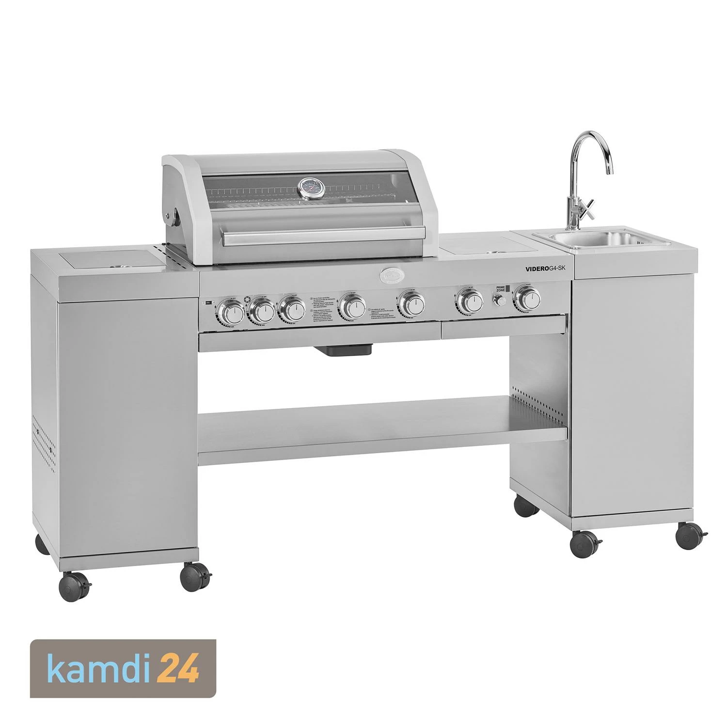 Rösle RÖSLE BBQ-Kitchen Videro G4-SK Vario+ Gasgrill Edelstahl 1 Rösle RÖSLE BBQ-Kitchen Videro G4-SK Vario+ Gasgrill Edelstahl