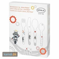 Rösle RÖSLE Kinderbesteck Kleiner Roboter Set 4-tlg. 22 Rösle RÖSLE Kinderbesteck Kleiner Roboter Set 4-tlg. -WEBER Verkäufe roesle kinderbesteck kleiner roboter set 4 tlg 20087 m 10