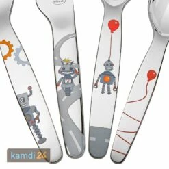 Rösle RÖSLE Kinderbesteck Kleiner Roboter Set 4-tlg. 14 Rösle RÖSLE Kinderbesteck Kleiner Roboter Set 4-tlg. -WEBER Verkäufe roesle kinderbesteck kleiner roboter set 4 tlg 20087 m 2