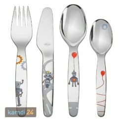 Rösle RÖSLE Kinderbesteck Kleiner Roboter Set 4-tlg.
