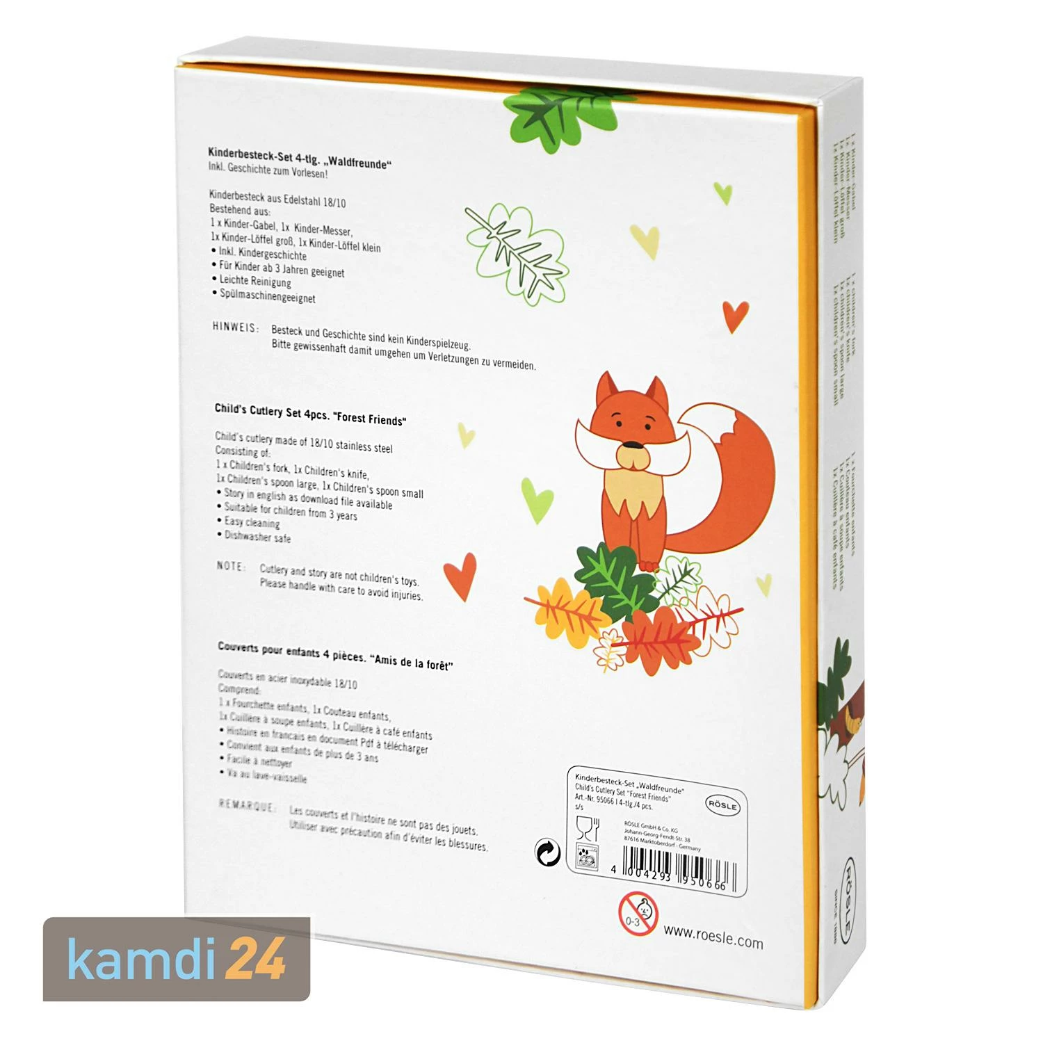 Rösle RÖSLE Kinderbesteck Waldfreunde Set 4-tlg. 11 Rösle RÖSLE Kinderbesteck Waldfreunde Set 4-tlg. – Bild 11