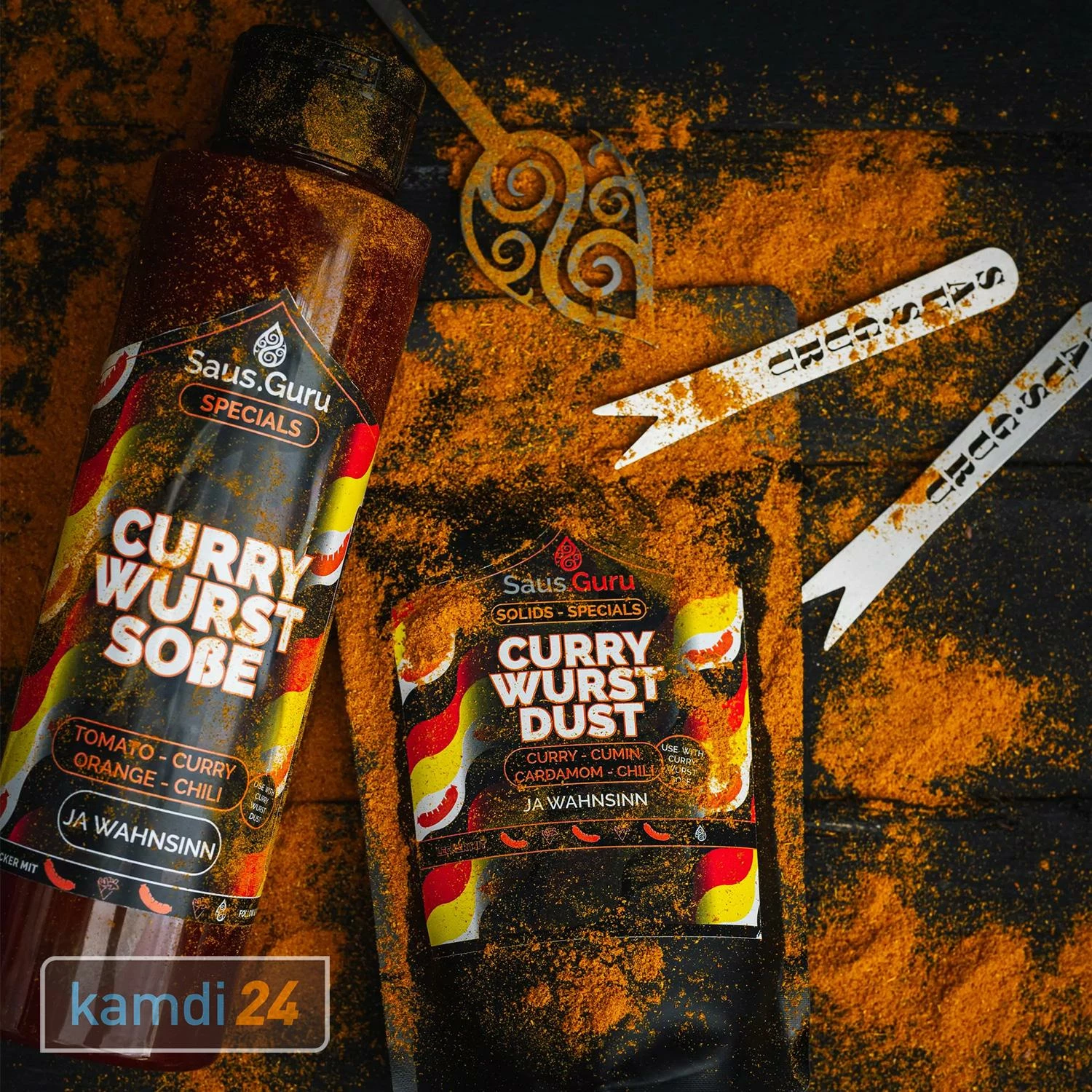 Saus.Guru Solids Currywurst Dust 160 G BlackBag 2 Saus.Guru Solids Currywurst Dust 160 G BlackBag – Bild 2