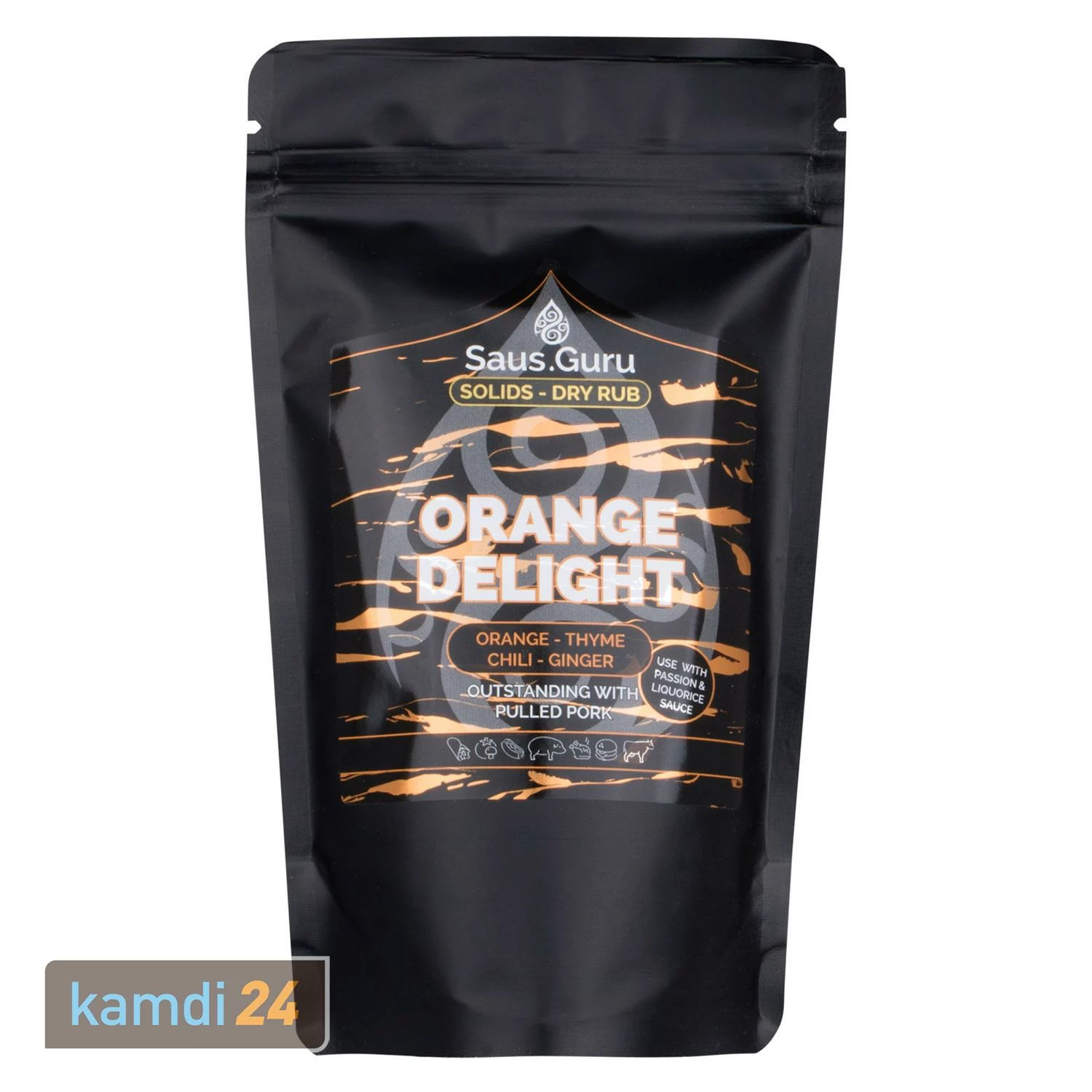 Saus.Guru Solids Orange Delight Rub 180 G BlackBag 1 Saus.Guru Solids Orange Delight Rub 180 G BlackBag