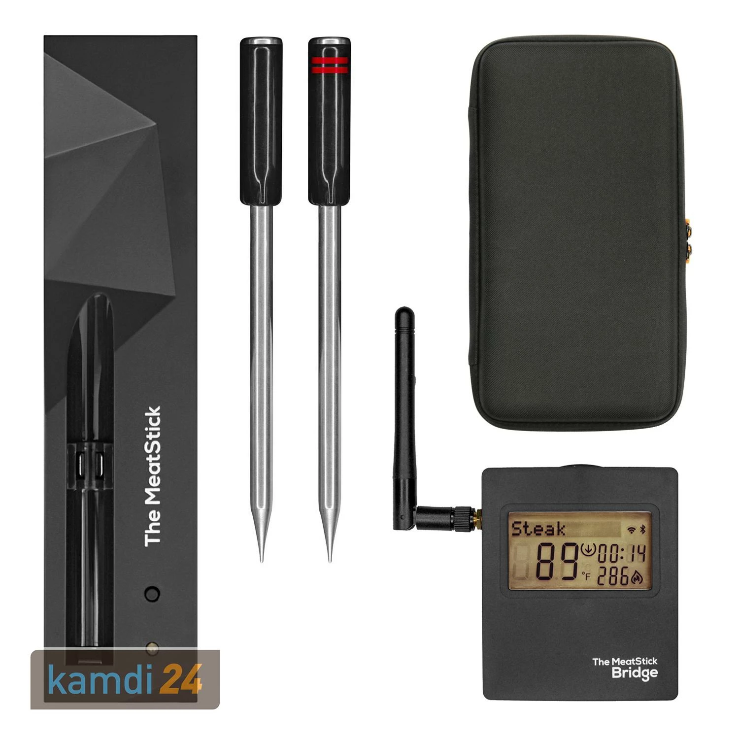 The MeatStick Set 4: 2x The MeatStick Inkl. Ladegerät, WiFi Bridge Und Transporttasche 1 The MeatStick Set 4: 2x The MeatStick Inkl. Ladegerät, WiFi Bridge Und Transporttasche