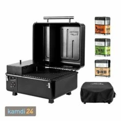 Traeger RANGER Pelletgrill Inkl. Abdeckhaube + Rubs 3er-Set (Traeger, Pork & Poultry, Jerky)