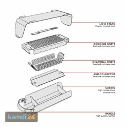 UNA Holzkohlegrill Cremeweiß -WEBER Verkäufe una holzkohlegrill cremeweiss 12947 m 9