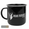 Valhal Outdoor Emaille-Becher Schwarz