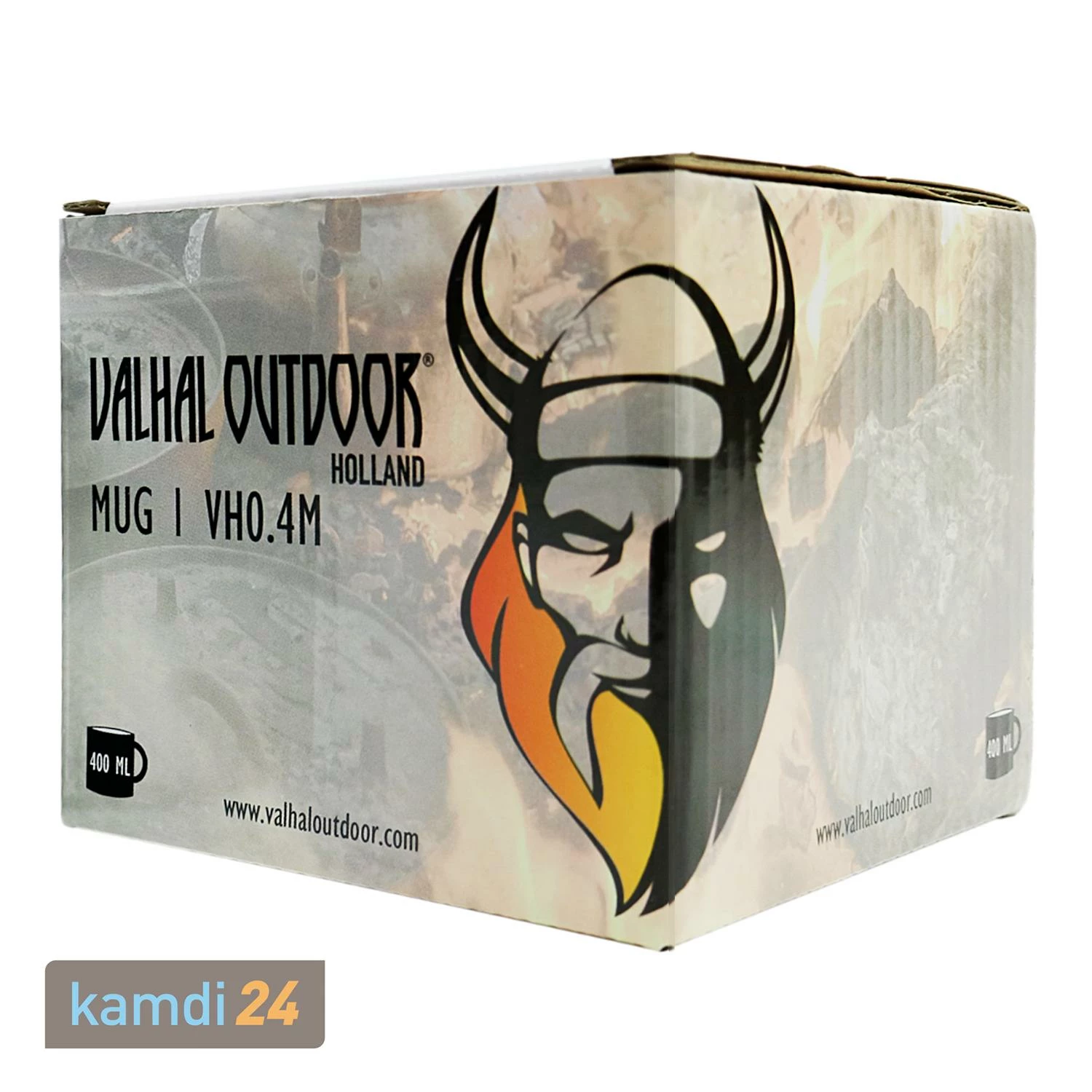 Valhal Outdoor Emaille-Becher Schwarz 4 Valhal Outdoor Emaille-Becher Schwarz – Bild 4