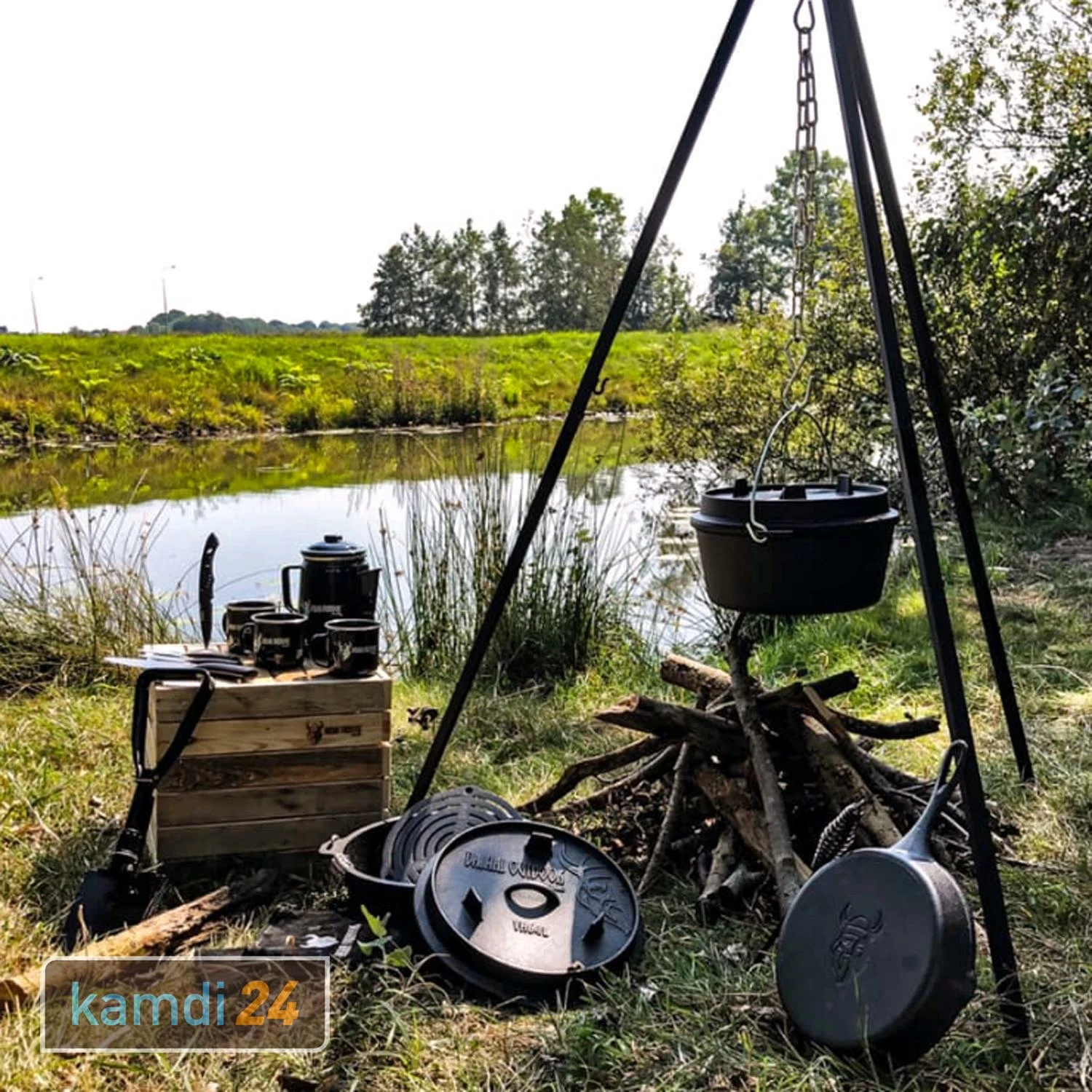 Valhal Outdoor Emaille-Becher Schwarz 8 Valhal Outdoor Emaille-Becher Schwarz – Bild 8