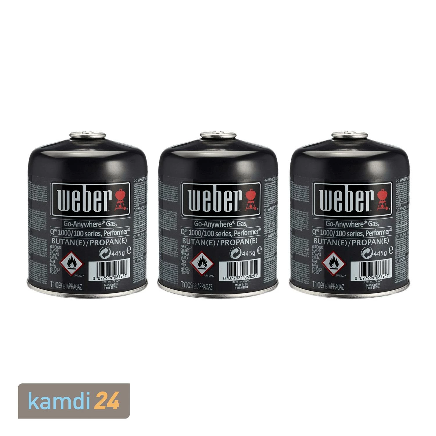 Weber Gaskartusche 3er-Set 1 Weber Gaskartusche 3er-Set