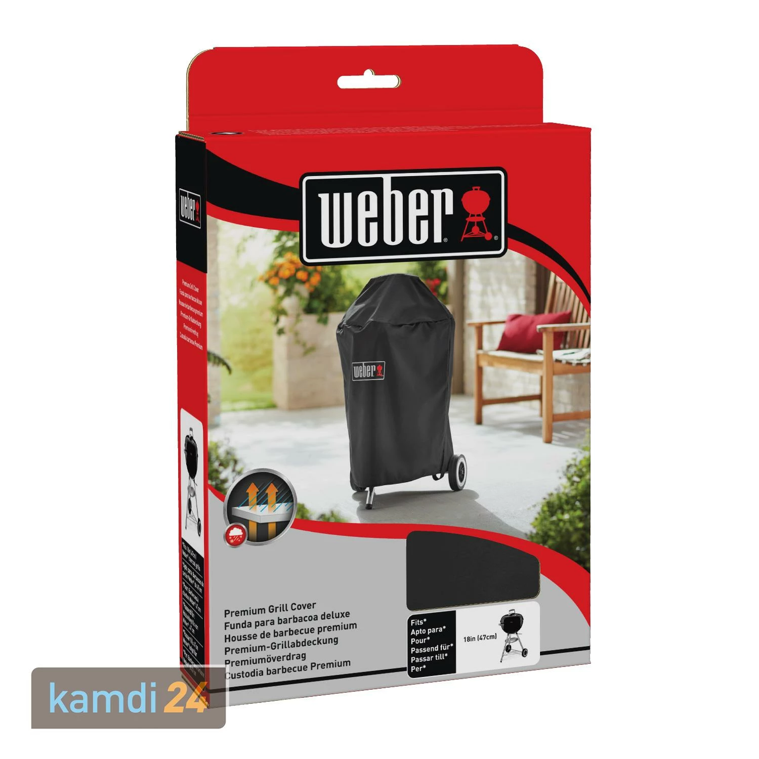 Weber Premium-Abdeckhaube Für Holzkohlegrills 47 Cm 3 Weber Premium-Abdeckhaube Für Holzkohlegrills 47 Cm – Bild 3