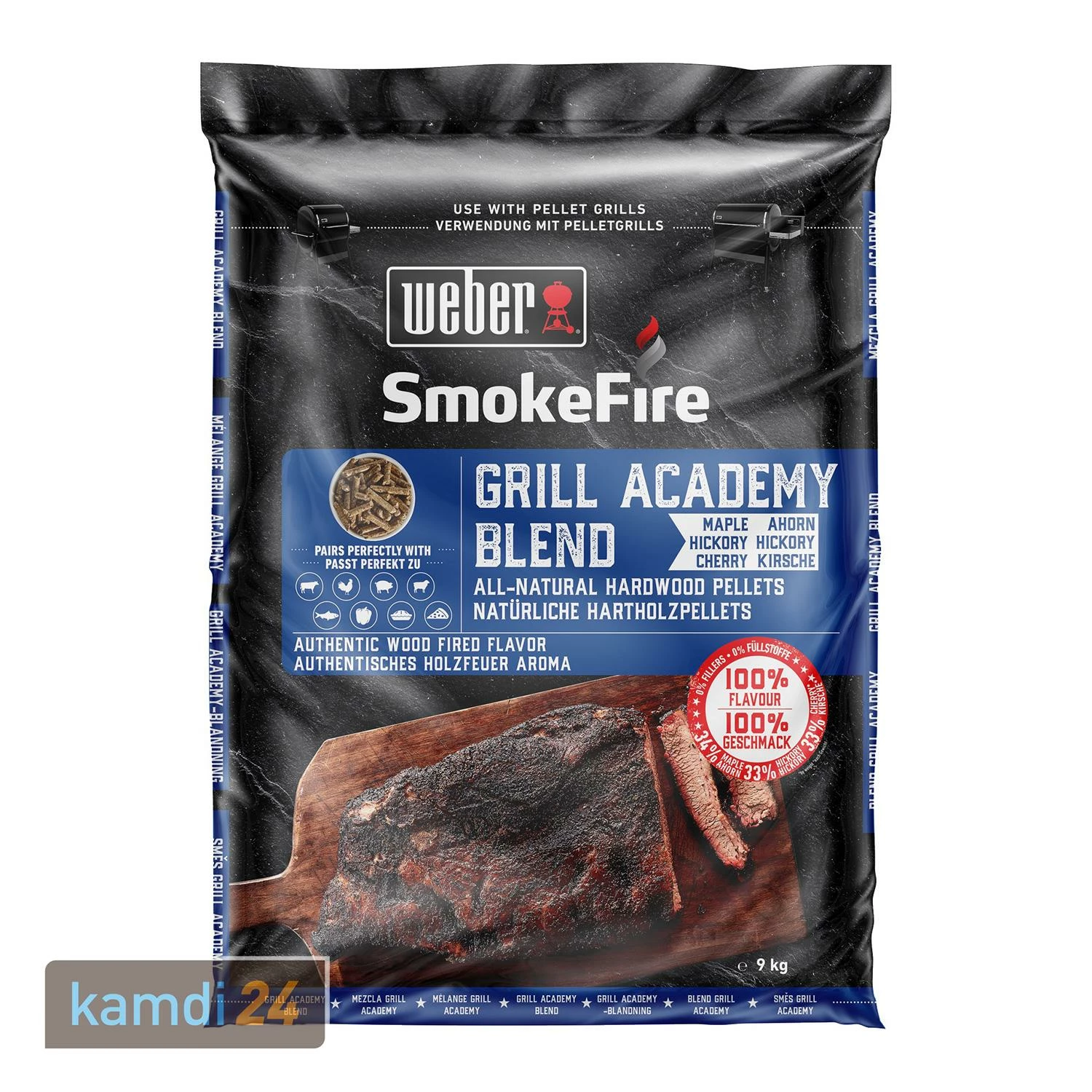 Weber SmokeFire-Hartholzpellets Grill Academy Blend 9 Kg 1 Weber SmokeFire-Hartholzpellets Grill Academy Blend 9 Kg