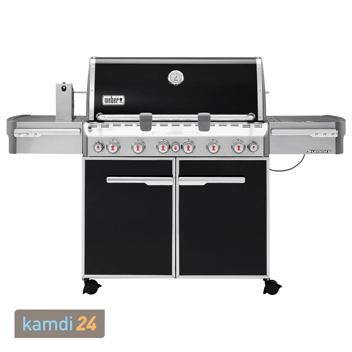 Weber Summit E-670 GBS Gas-Grillstation Schwarz 1 Weber Summit E-670 GBS Gas-Grillstation Schwarz