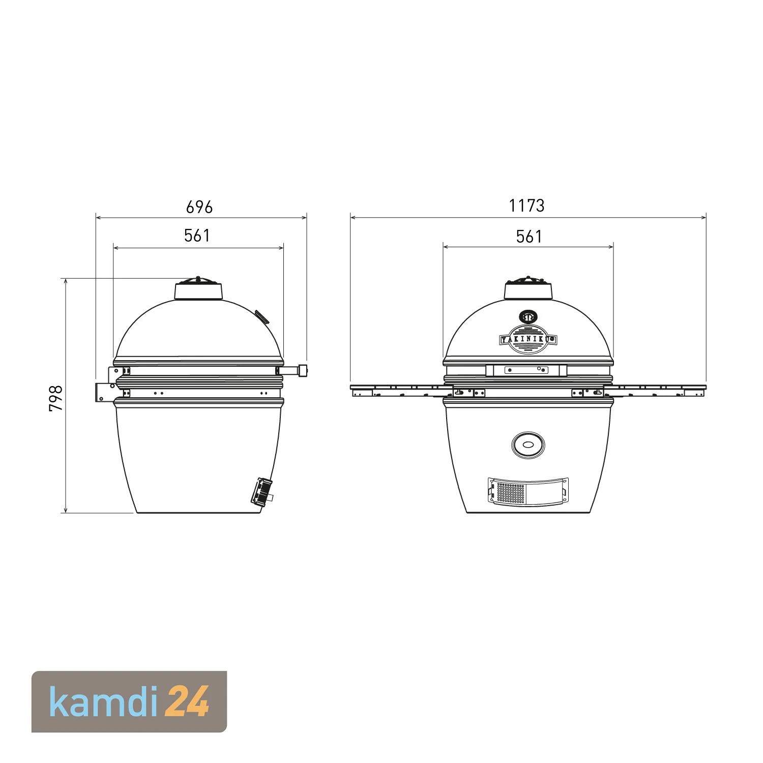 Yakiniku Keramik Grill Kamado L 19" 12 Yakiniku Keramik Grill Kamado L 19" – Bild 12