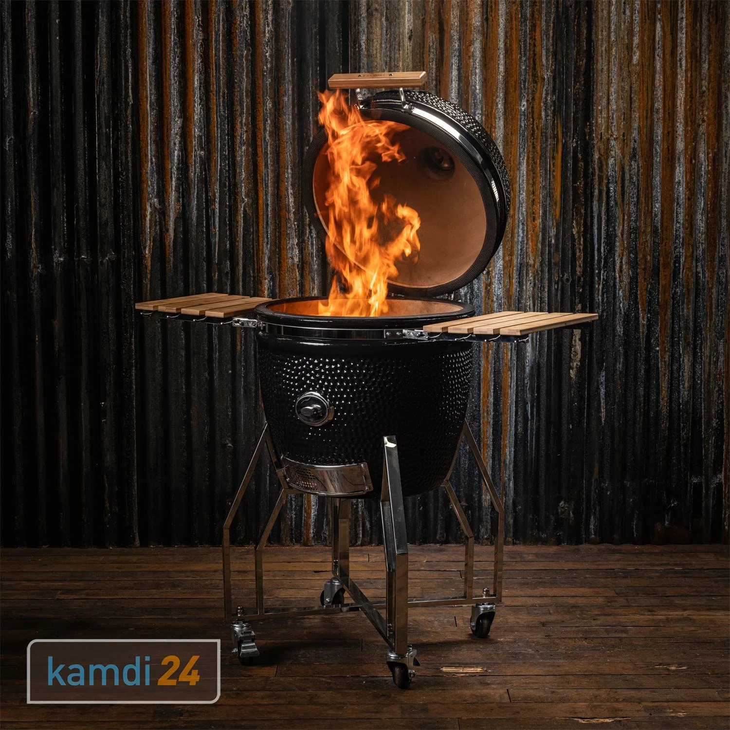 Yakiniku Keramik Grill Kamado XL 22" Mit Gestell 11 Yakiniku Keramik Grill Kamado XL 22" Mit Gestell – Bild 11