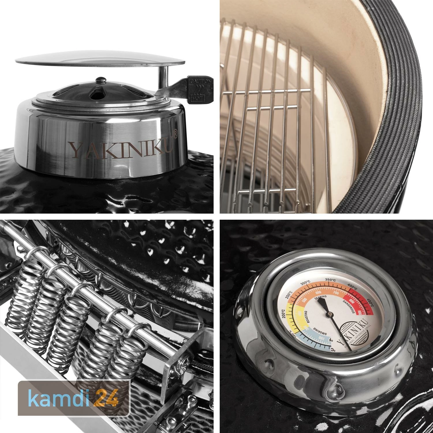 Yakiniku Keramik Grill Kamado XL 22" Mit Gestell Inkl. Pro-Set 7 Yakiniku Keramik Grill Kamado XL 22" Mit Gestell Inkl. Pro-Set – Bild 7
