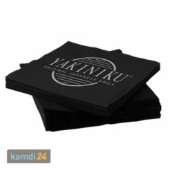 Yakiniku Servietten Schwarz 100er-Set