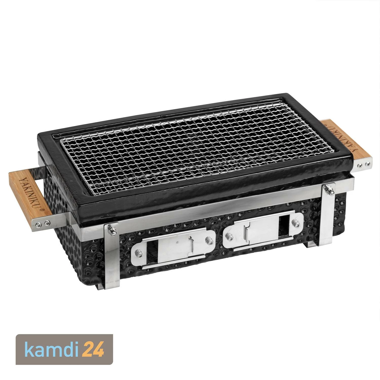 Yakiniku Shichirin Keramik Grill Eckig 35x17 Cm Geschenkset Mit Yakitori Trägersystem, Yakitori Spießen, Grillfächer Und 5 Kg Binchotan Holzkohle Lychee 3 Yakiniku Shichirin Keramik Grill Eckig 35x17 Cm Geschenkset Mit Yakitori Trägersystem, Yakitori Spießen, Grillfächer Und 5 Kg Binchotan Holzkohle Lychee – Bild 3